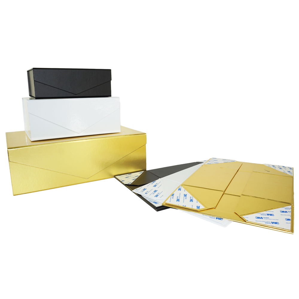 Magnetic Collapsible Rectangle Cardboard Presentation Boxes For Party Wine Packaging