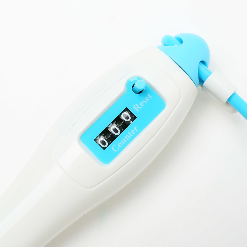 Length Adjustable Jump Rope , Digital Skipping Rope With Counter / Sponge Handle