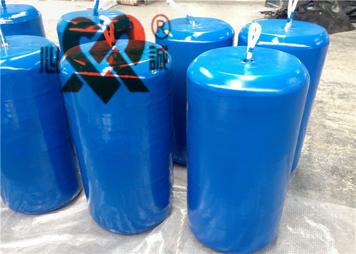 Orange Color Foam Filled Fenders Large Round Boat Fenders High Energy Absorption