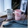 Buy cheap Anniversary Gifts 11oz Couple Ceramic Mug Set 100% Leakproof Lightweight from wholesalers