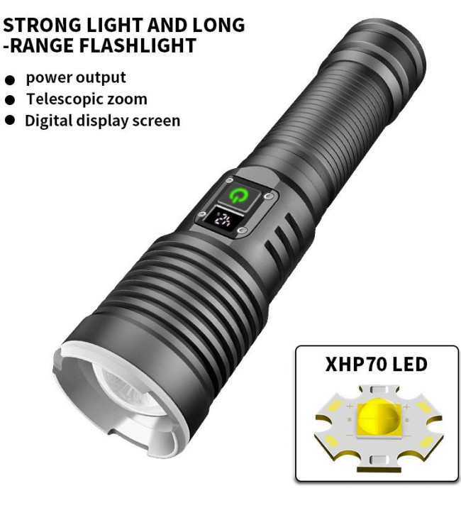 LED Flashlights High Lumens Rechargeable with Zoomable for Camping