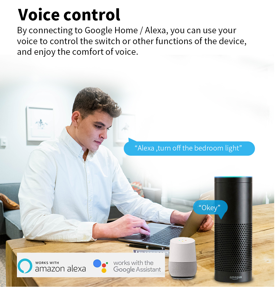 Wireless Tuya Smart Switch Set WiFi Remote Controller Timer