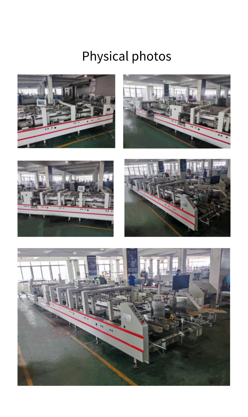 Cardboard Paper 200g-650g 6 Corners Folder Gluer Machine for 4 Corner Box Folding