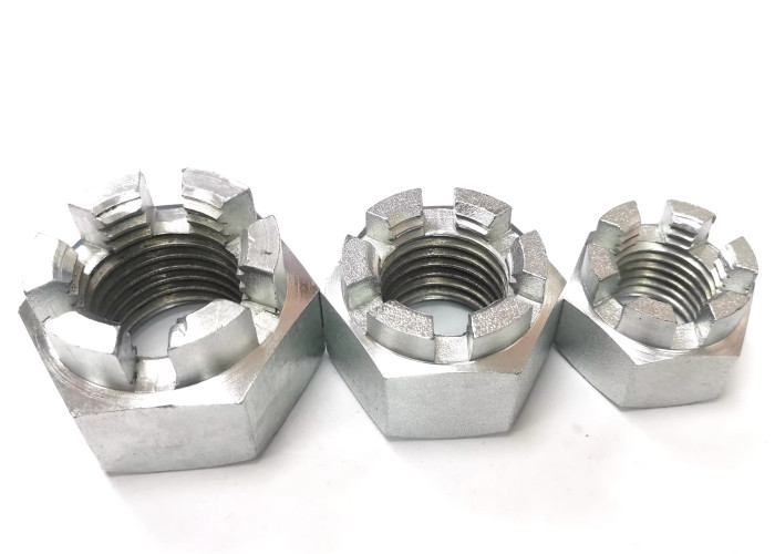 M1.6 M2 M4 M5 18-8 Stainless Steel Slotted and Castle Nut SS304 Plain Polished Round