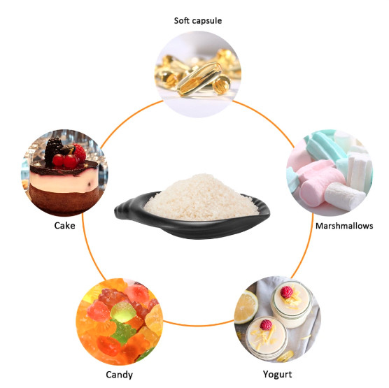 180 Bloom-260 Bloom Halal Beef Gelatin For Confectionery Edible Gelatin