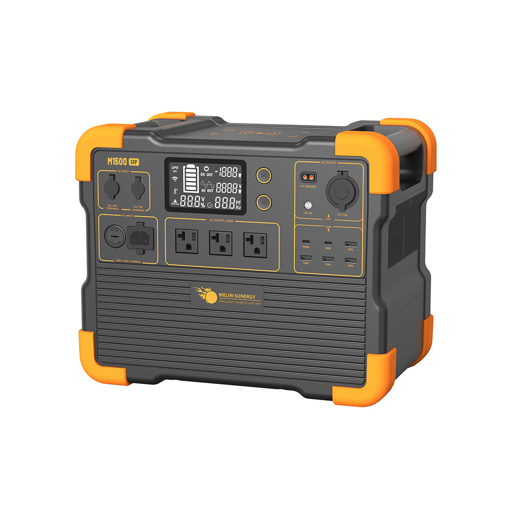 LCD Display UPS Lithium Battery Solar Generator LiFePO4 Pure Sine Wave Portable Generator