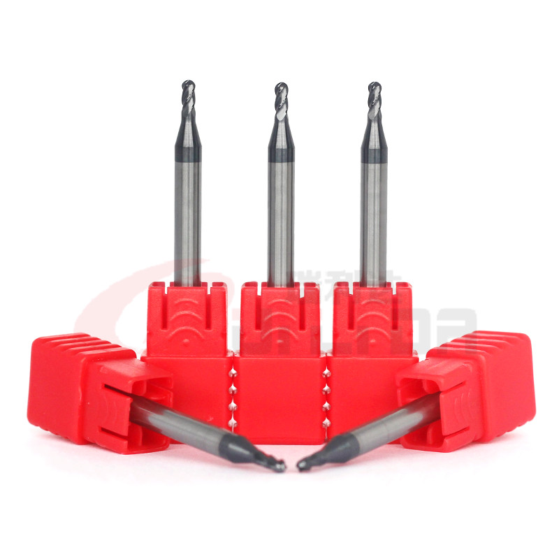 1/8" 1/4" 1/16 Ball Nose CNC Router Bit 4 Flute End Mill Cutter Carbide