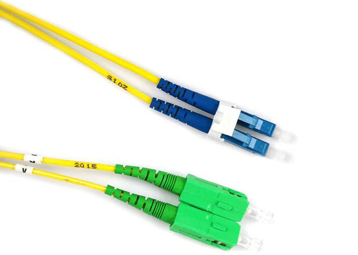 OM5 Multimode Duplex LC APC Fiber Optic Patch Cable 1Meter 100Gb