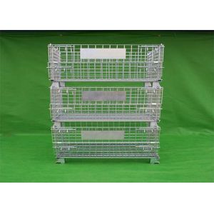 Buy cheap Movable Stackable Steel Wire Mesh Cage With Galvanized Surface Treatment product