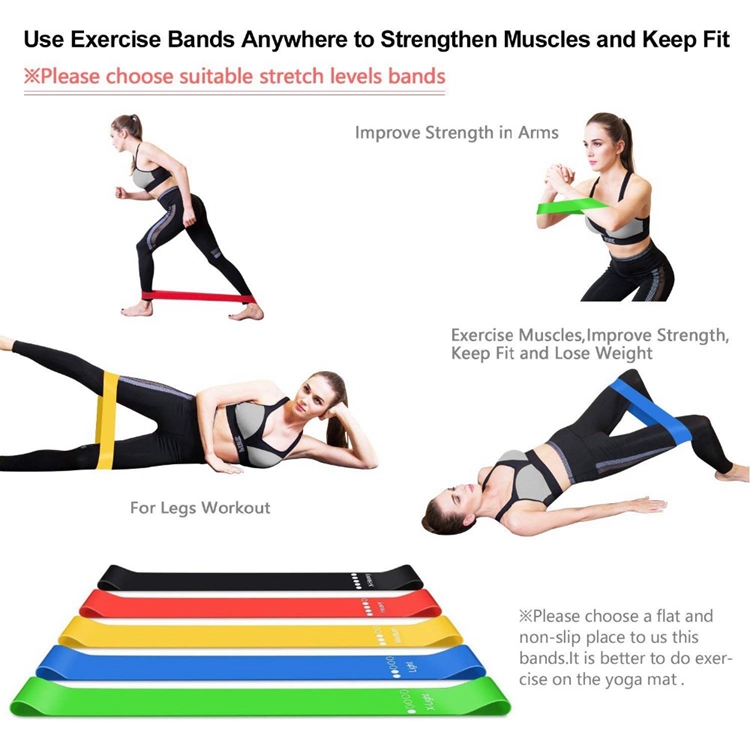 17.8cm*0.8cm Natural Latex Resistance Bands X Light ZHIHUI