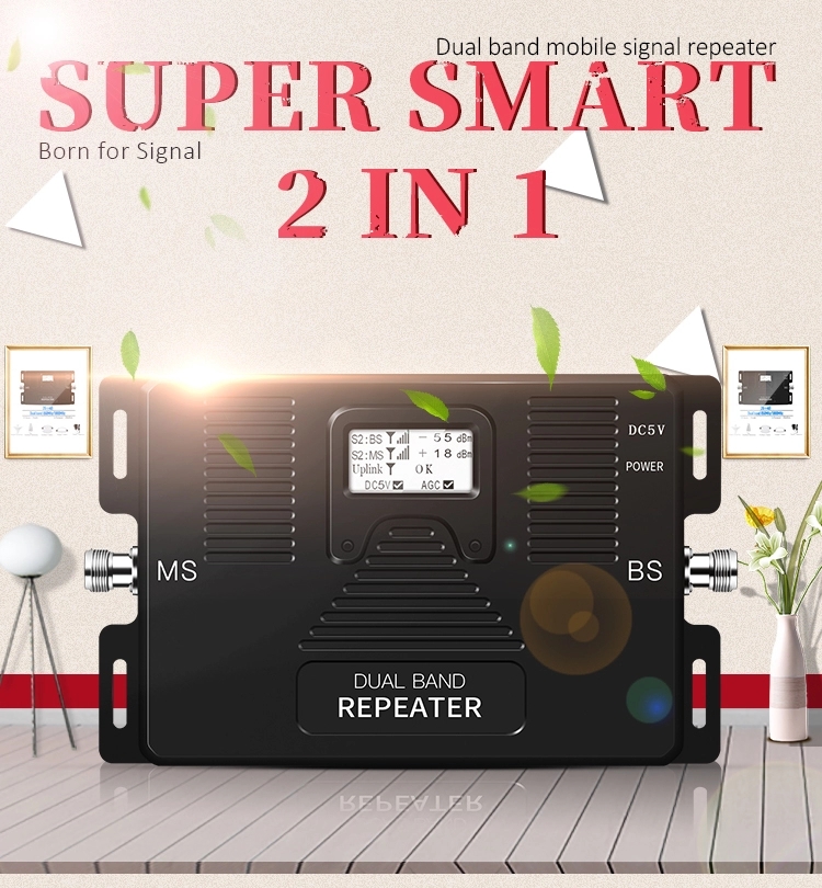 GSM900mhz DCS1800mhz 2100mhz Network Booster 5W Output 90dB Gain