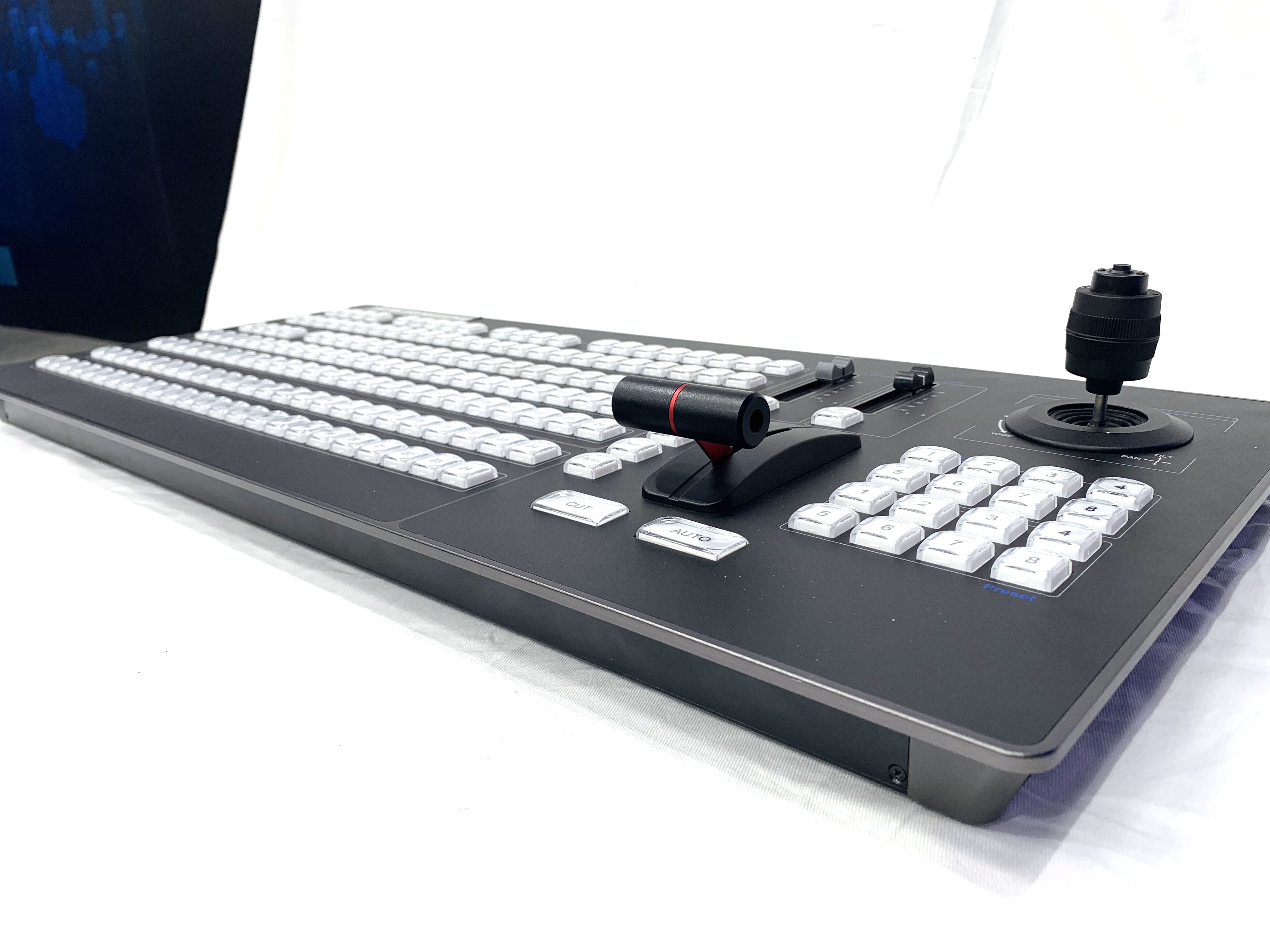 PTZ Input 4M/E TYST Switch Panel Keyboard VMIX Control Panel 4ME Real Time Live Slow Motion Playback Systems