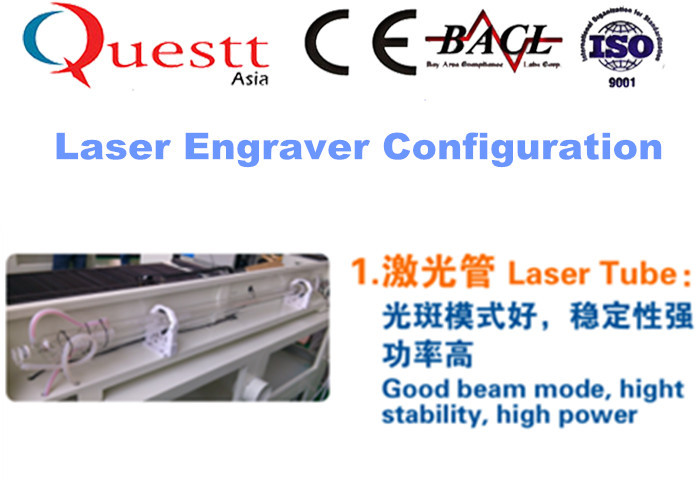 0.05mm Line Width CO2 Laser Engraving Machine 100W For Denim Leather Water Cooling