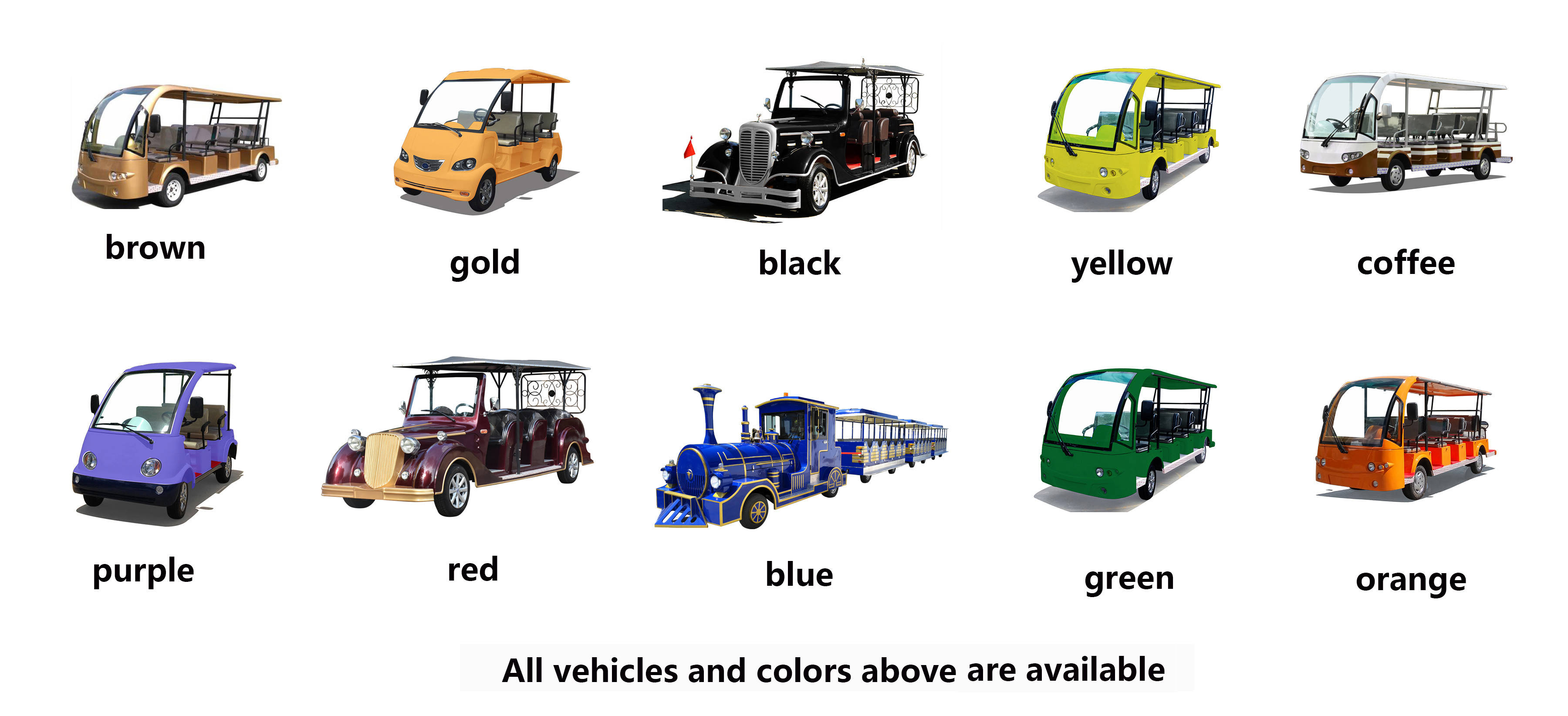 11 persons Battery Operated Electric Shuttle Bus 7.5KW 72V Motor
