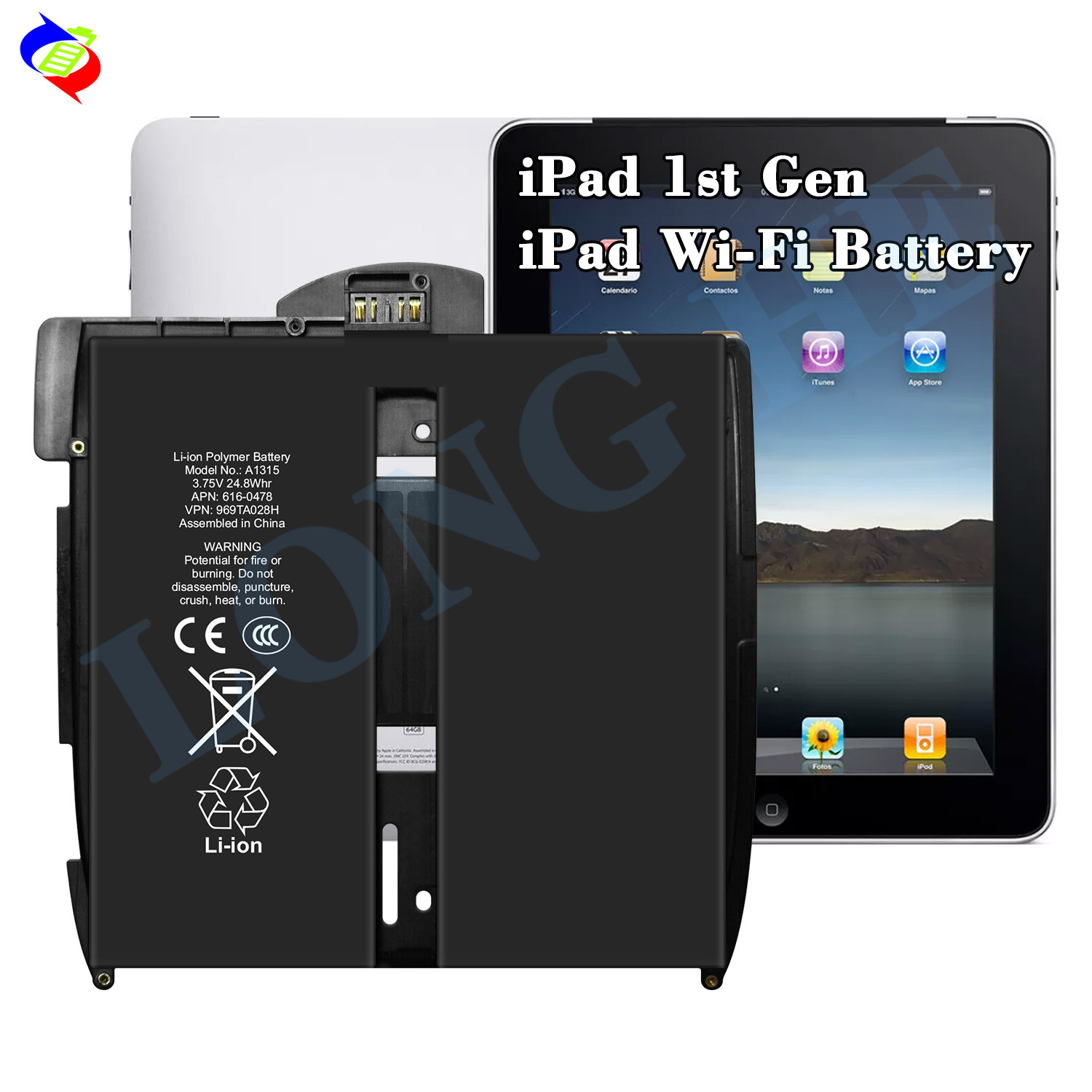 Good Quality Replacement Battery For ipad 1 A1315 Battery For iPad Rechargeable Lithium Battery