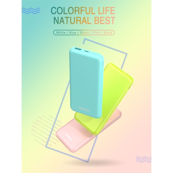 LED Display Slim Portable Charger Power Bank Fast Charging 10000mAh