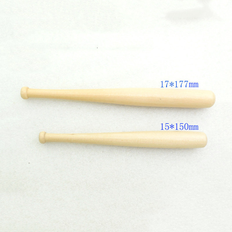150MM/180mm wooden baseball bat for Keychain or kids toy