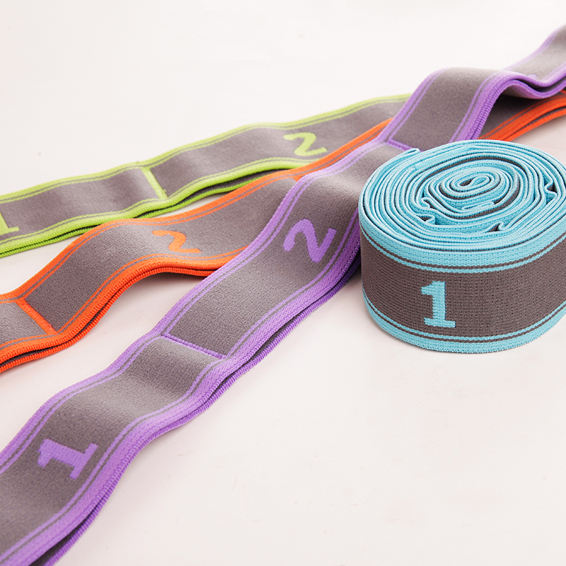 100cm To 108cm Elastic Stretching Rubber Band For Exercise With 9 Loops ODM
