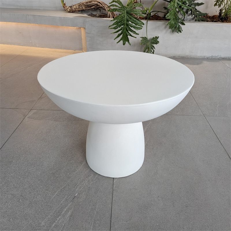 GRC Concrete Table Sets Modern Cement Dining Table Set Customized