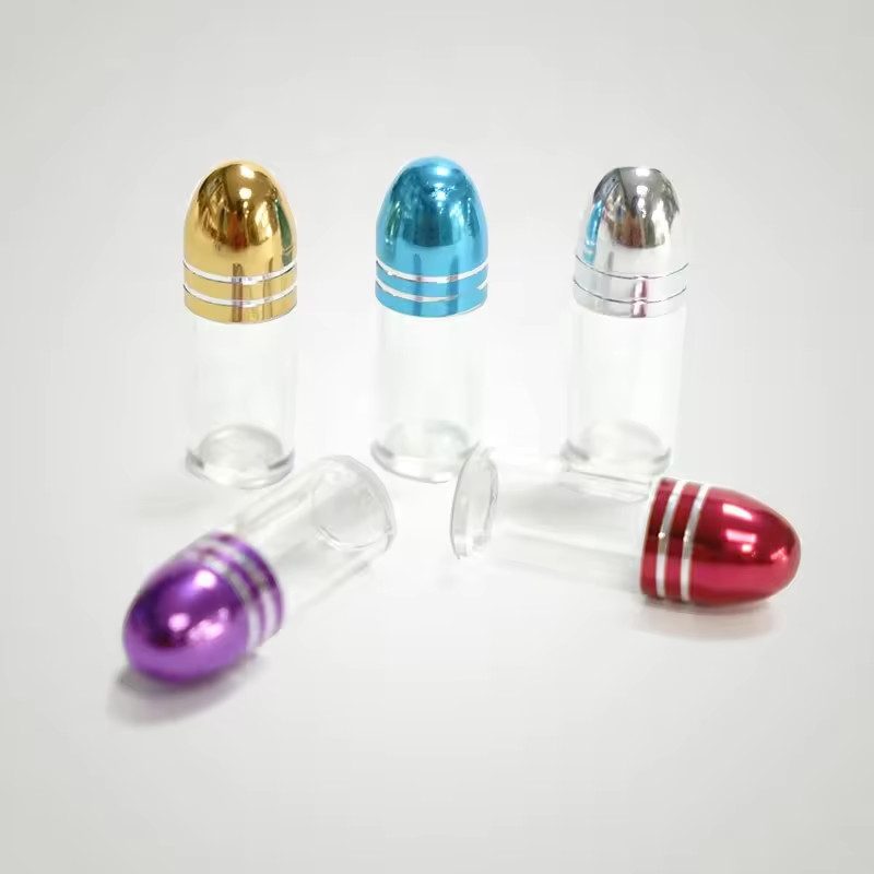 Male Enhancement Clear Empty Pill Capsule Bullets Plastic Single Pill Bottle