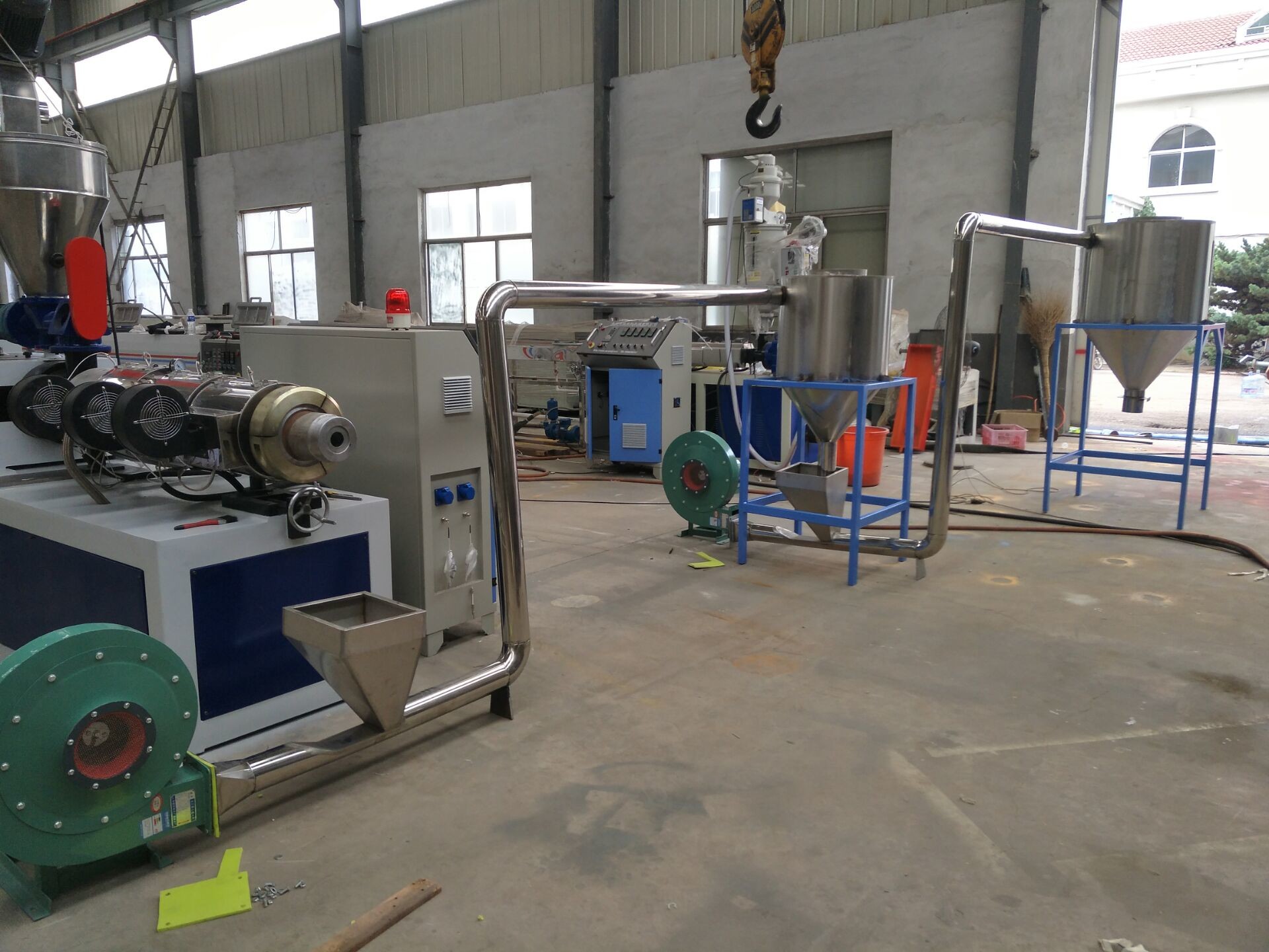 Automatic PVC Plastic Granules Machine With Double Screw