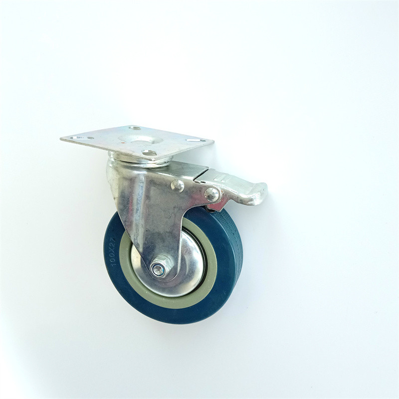 PU Polyurethane 100mm Heavy Duty Castor Wheels 4" OEM
