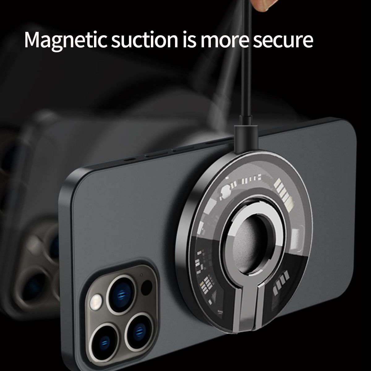 Mobile Phone Magnetic Foldable Wireless Charger Type-C Charging Interface 15W