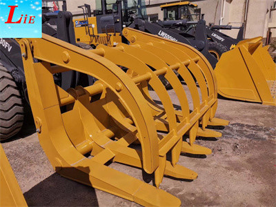 China wheel loader attachments manufacturer, log grab for wheel loader
