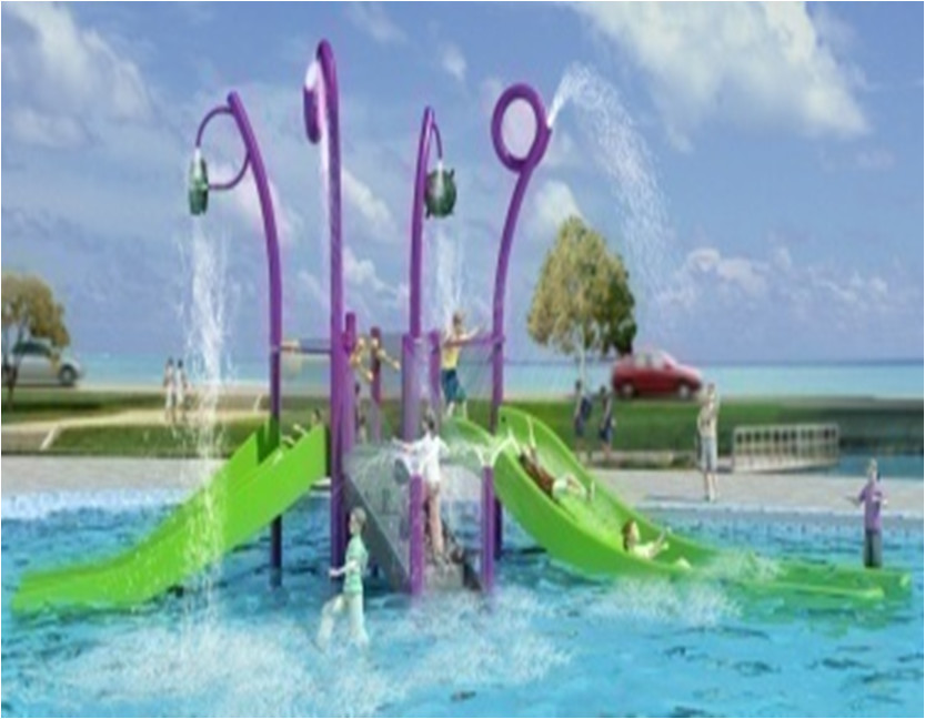 Family Aqua Playground Equipment Water House Fun Water Park