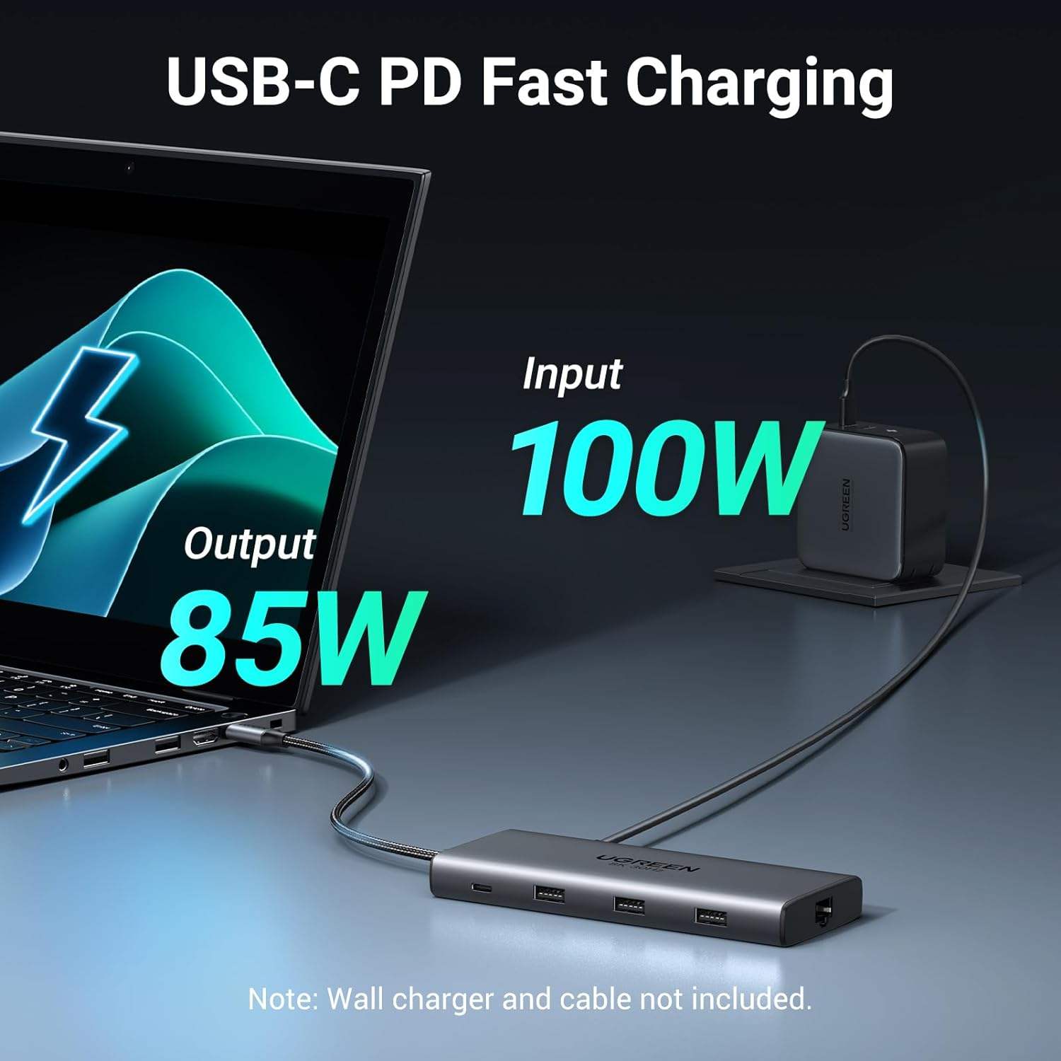 Revodok Pro 210 Docking Station 10 in 1 USB C Dock Dual HD-MI 4K@60Hz Single 8K@30Hz 100W PD 5Gbps USB C and USB A Port