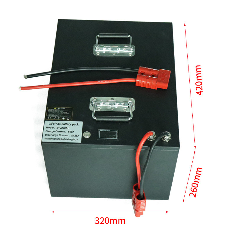 IEC62133 24V 200Ah LiFePO4 Lithium Ion Battery