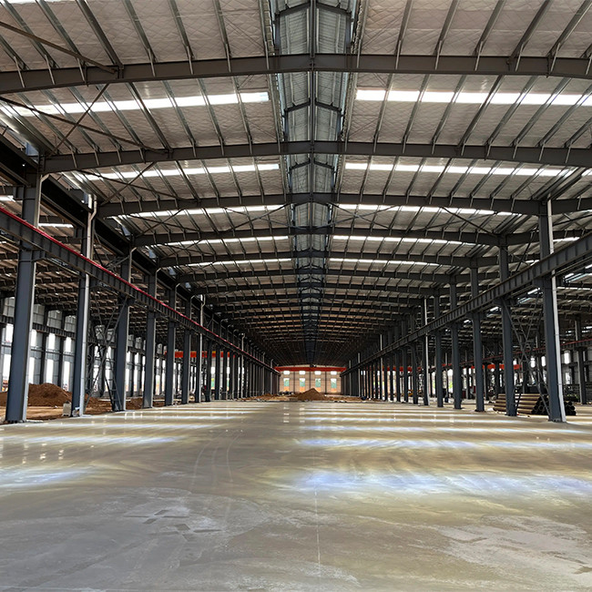 Prefab Metal Building Construction , Large Space Steel Hangar Building