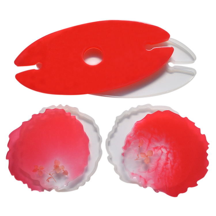 DIY Craft Silicone Resin Mold Epoxy Irregular Wave Shape Eco Friendly Stocked