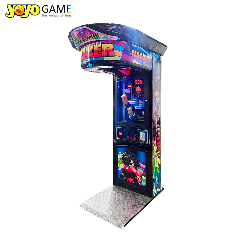 Coin Operated Electronic Sport Punch Amp Kick Boxing Arcade Game Machine Fashionable For Eye-catching Display