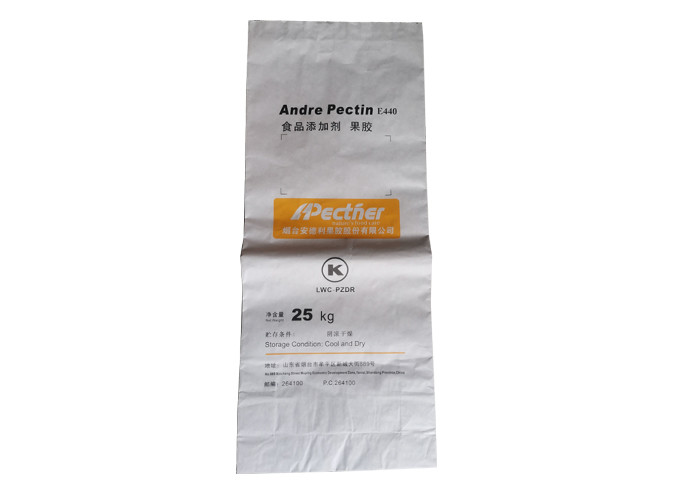 20kg 25kg Wear Resistance 3Layers Heat Sealed Paper Bags Trapezoid Pocket Opening