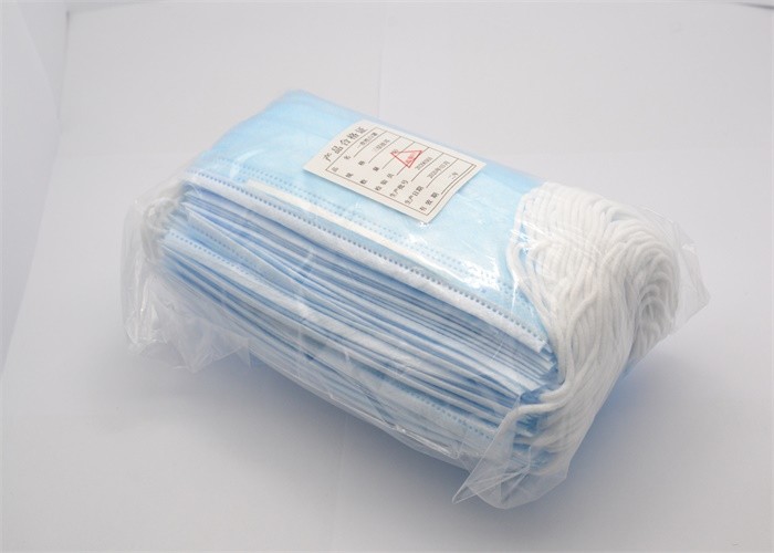 Health Care Non Woven Fabric Mask , Disposable Earloop Face Mask Customized Packgaing