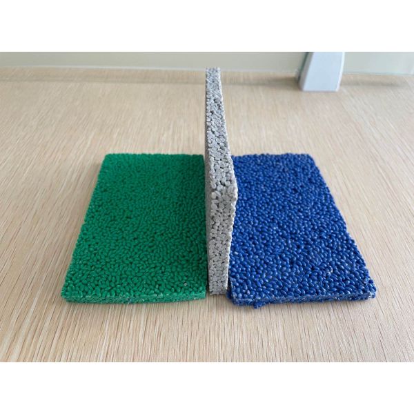 Recycled Epdm colored rubber granules IAAF Certified