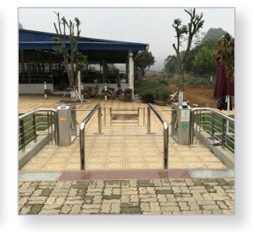 Turboo waist height turnstile Barrier Gate Stainless Steel 304 60W