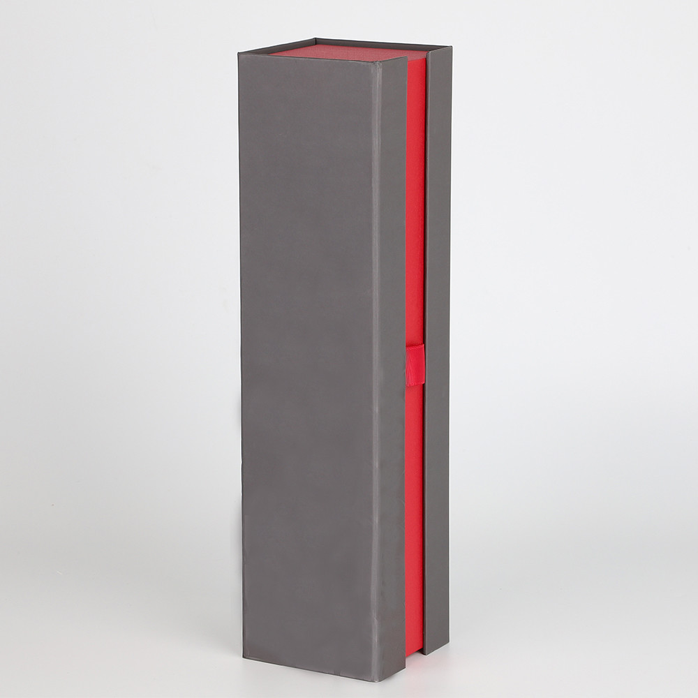 Crepack Flip Top Cardboard Boxes For Wine Bottles Single Spirits Bottle Luxury Rigid