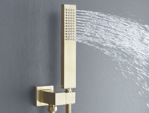 Brushed Gold Black Silver Embedded OEM Concealed Basin Mixer