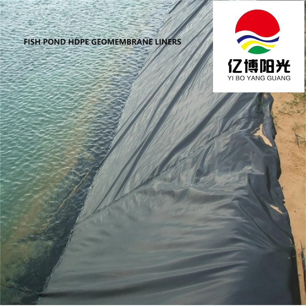 1m-8m Width HDPE Geomembrane Pond Liners for Fish Shrimp Farm Black White Green Blue
