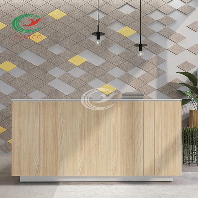 ODM Square Fiber Acoustic Sound Tiles Flavorless For Office Wall