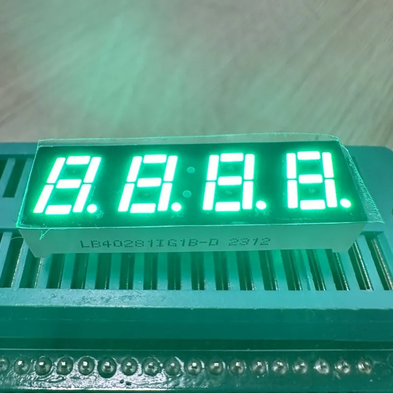 Pure Green 4 Digit 7mm LED Display 7 Segment Common Anode for Temperature Controller