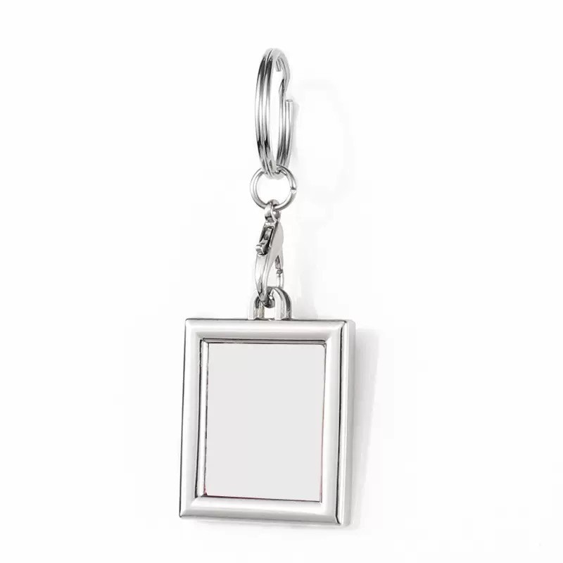 DIY Keyring Personalized Sublimation Photoframe Keyrings Printable Pendant Keychains Ornaments