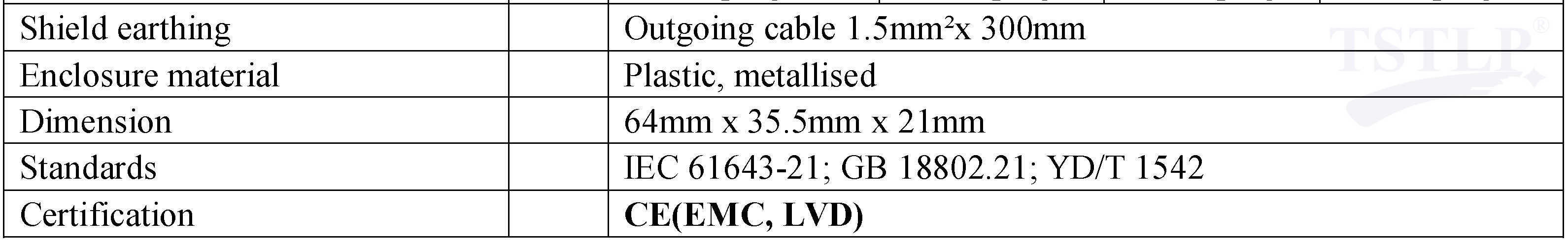25/37 Pins RS422 / RS485 / RS232 Voltage Surge Suppressor For High Speed Transmission