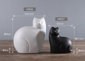 China Poly Resin Cats Models For Hotel / House Decoration Custom Service Available on sale