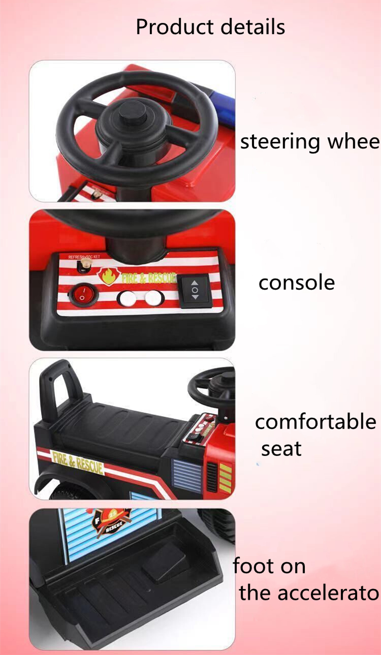Model With Lighting and Music 6V Electric Ride On Cars for Kids Product Size 72*40*45