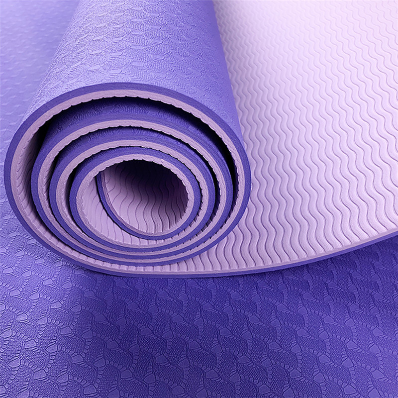 TPE New Non Slip Rubber 4mm Printing Thick Non Slip Exercise Mat Sweat Resistant