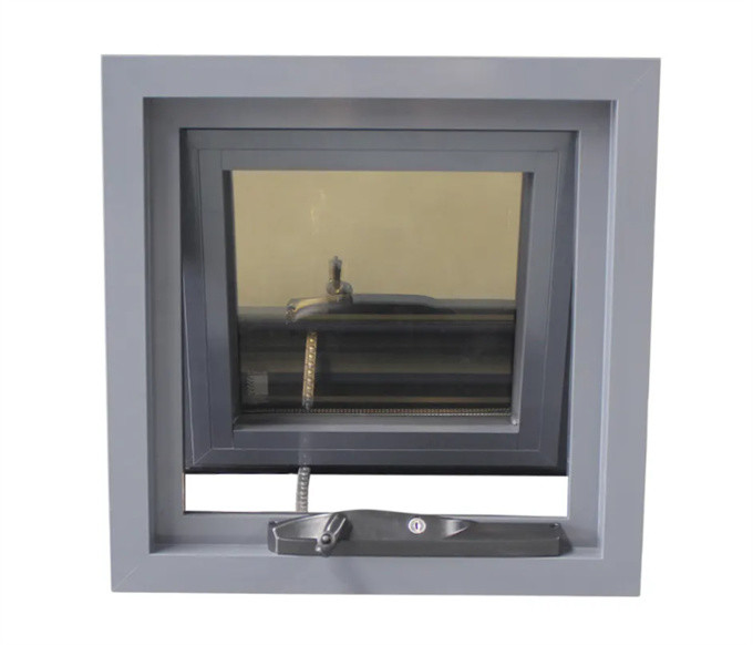 8-Way Seal SKATE Grey And White Aluminium Alloy Awning Windows For End Buildings