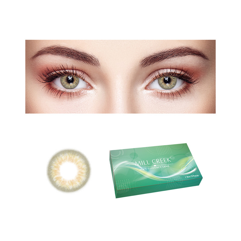 Custom 1 Day Coloured Grey Purpel Amber Tinted Contact Lenses For Light Eyes